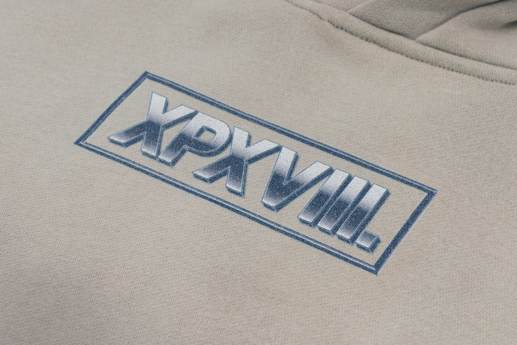 XPX GRADIENT TIE DYE PRINT GREY HOODIE