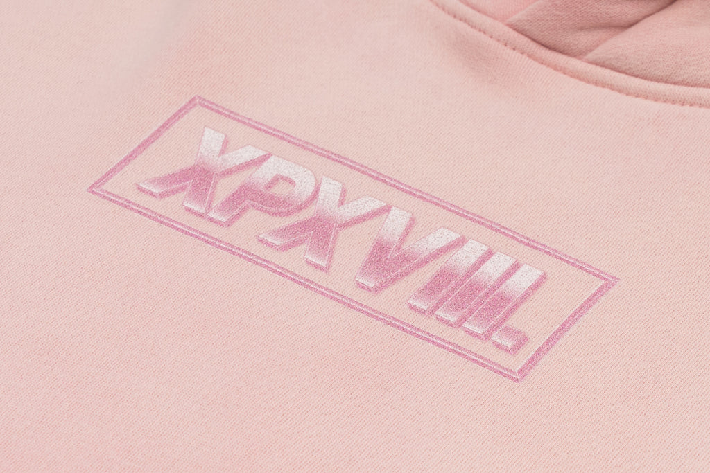 XPX GRADIENT TIE DYE PRINT PINK HOODIE