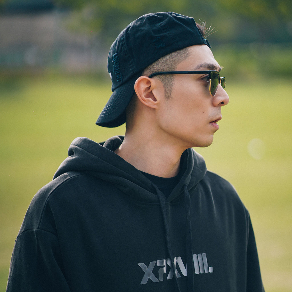 XPX REFLECTIVE XPXVIII. PRINT BLACK HOODIE
