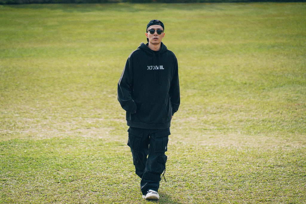 XPX REFLECTIVE XPXVIII. PRINT BLACK HOODIE