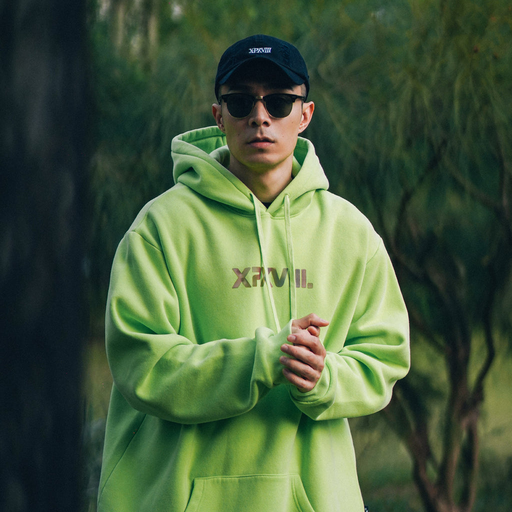 XPX REFLECTIVE XPXVIII. PRINT LIME HOODIE