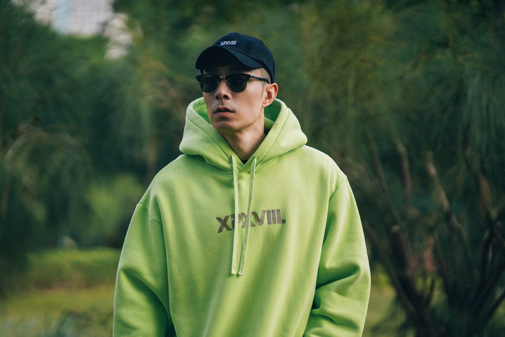 XPX REFLECTIVE XPXVIII. PRINT LIME HOODIE