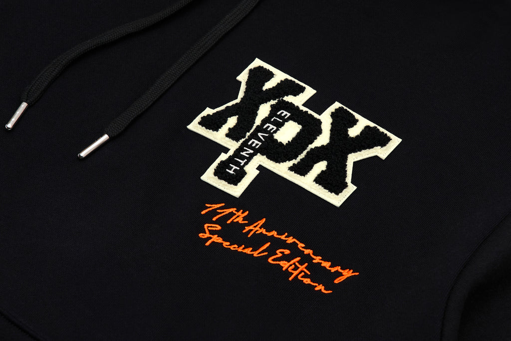 XPX 11TH ANNIVERSARY BLACK CREW NECK SWEATER