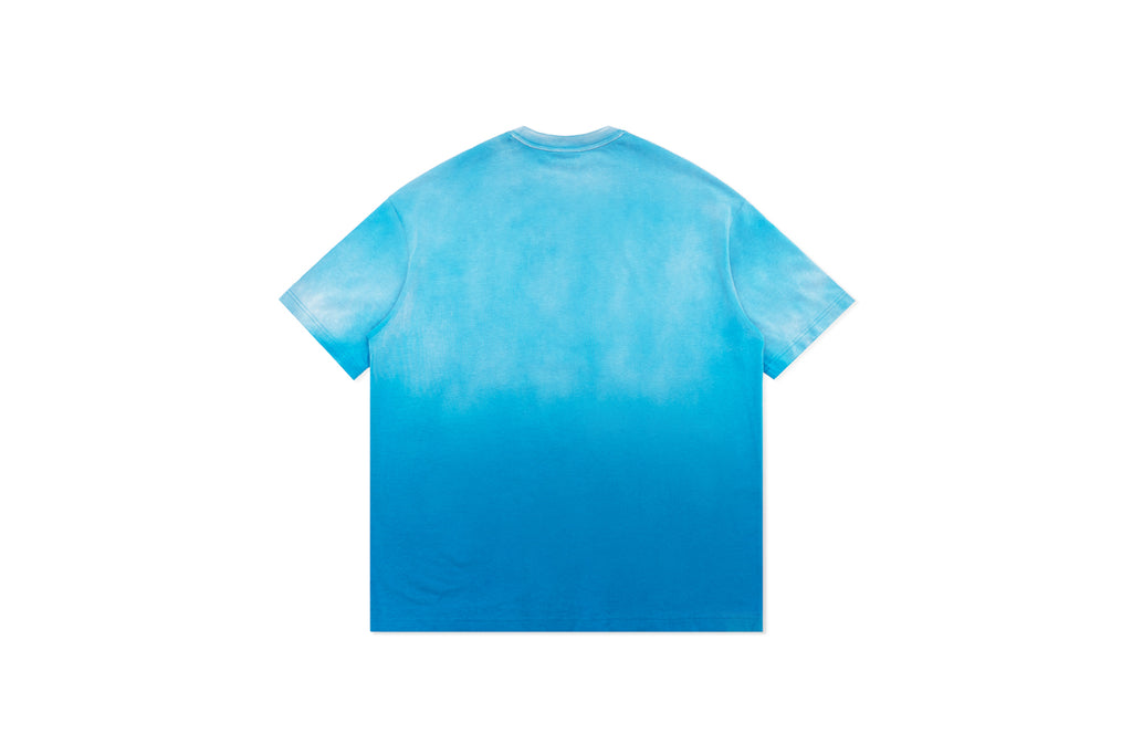 XPX GRADIENT TIE DYE BLUE CREW NECK TEE