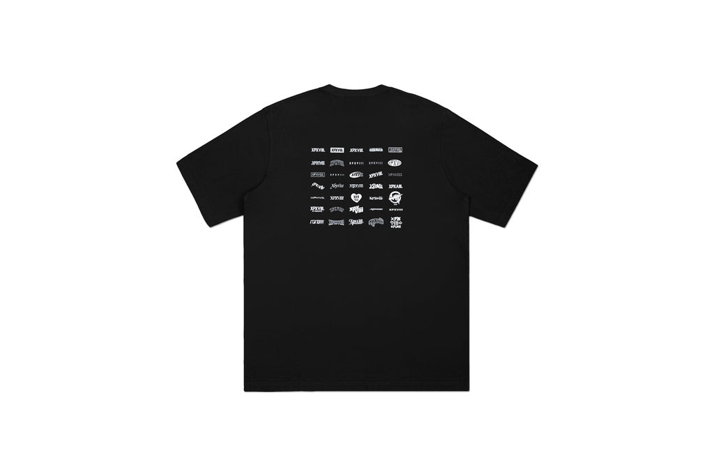 XPX LOGO PARADE BLACK CREW NECK TEE