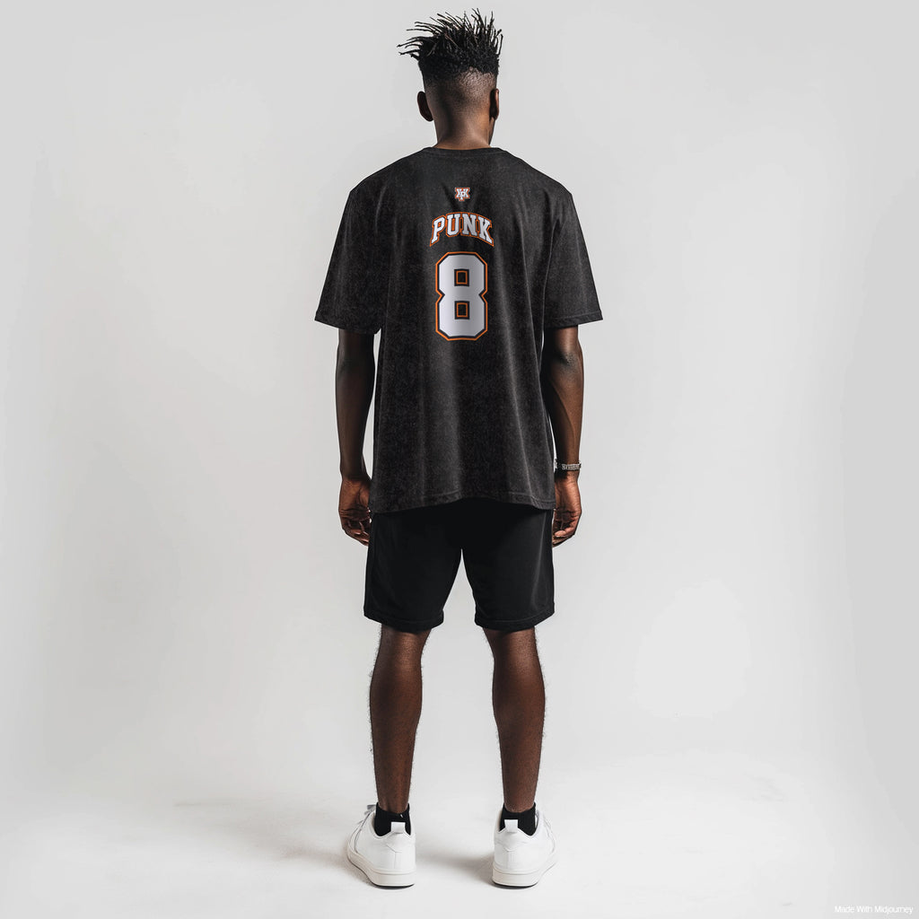 XPX WASHED BASKETBALL BLACK CREW TEE