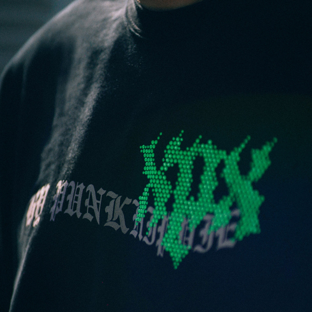 XPX LAMINATED XPX GRAPHICS BLACK CREW NECK TEE