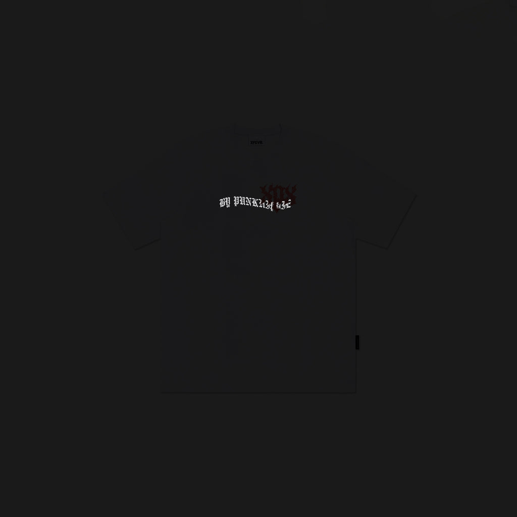 XPX LAMINATED XPX GRAPHICS WHITE CREW NECK TEE