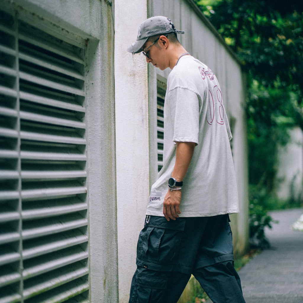 XPX XPXVIII & TRIO LOGOS LIGHT GREY CREW NECK TEE