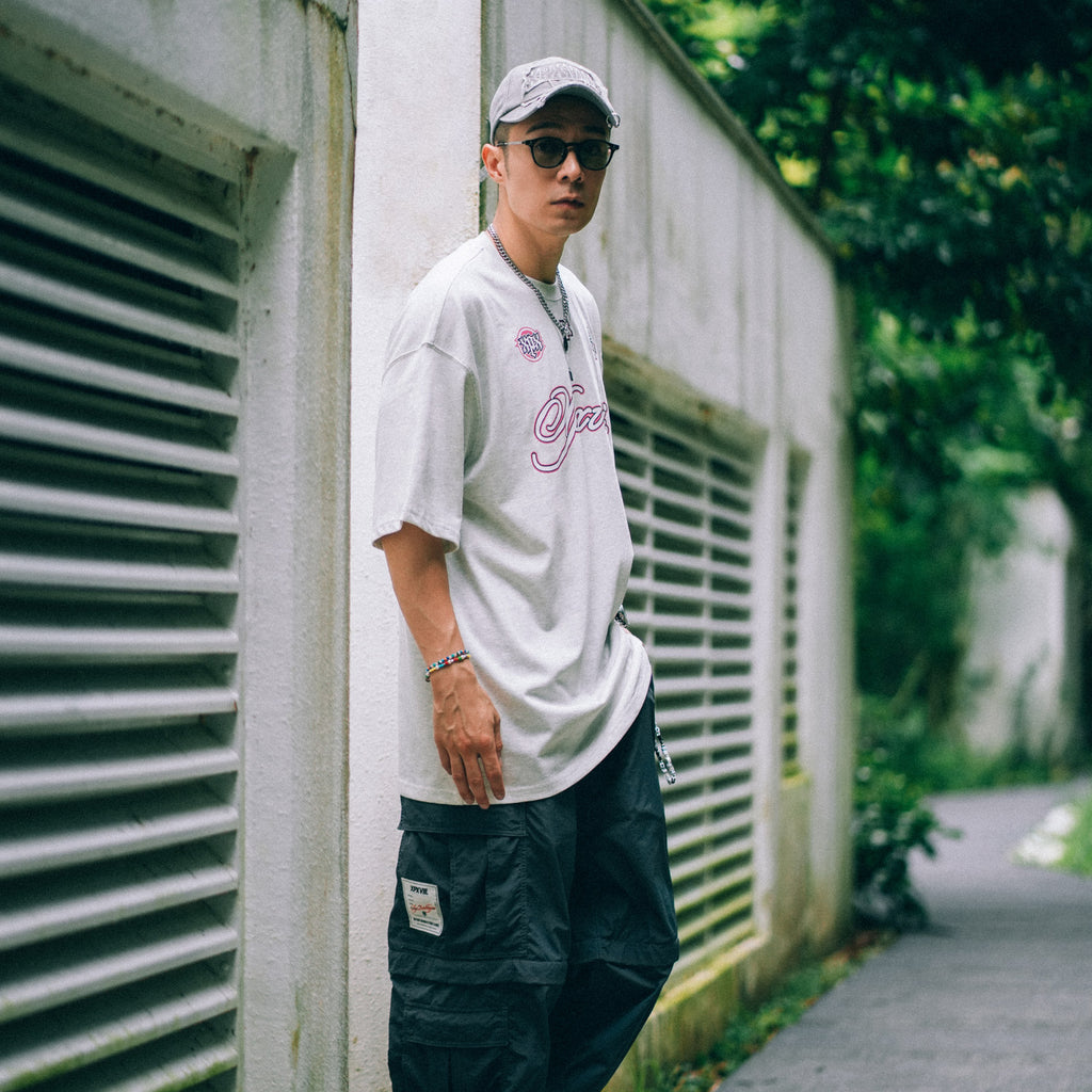 XPX XPXVIII & TRIO LOGOS LIGHT GREY CREW NECK TEE