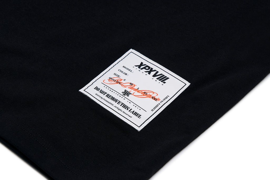 XPX BELT AT SLEEVE BLACK LONG SLEEVE TEE