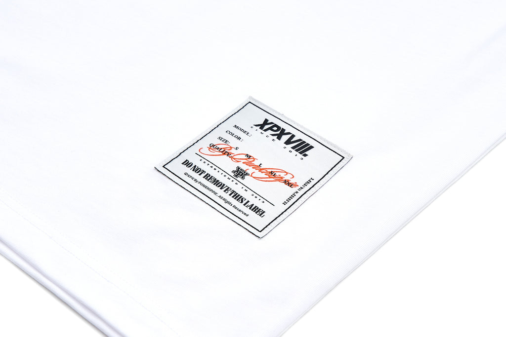 XPX BELT AT SLEEVE WHITE LONG SLEEVE TEE
