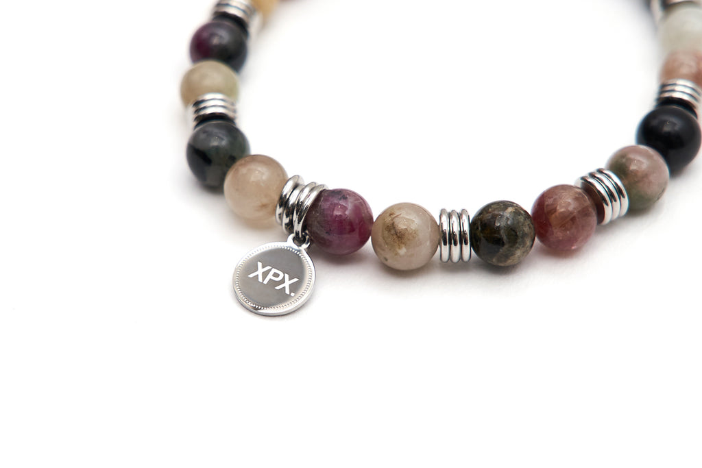 XPX MULTI COLORS TOURMALINE BEADING BRACELET