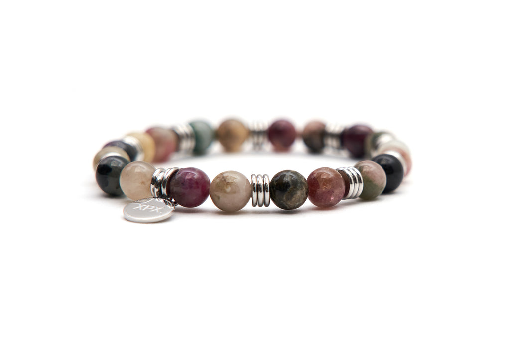 XPX MULTI COLORS TOURMALINE BEADING BRACELET