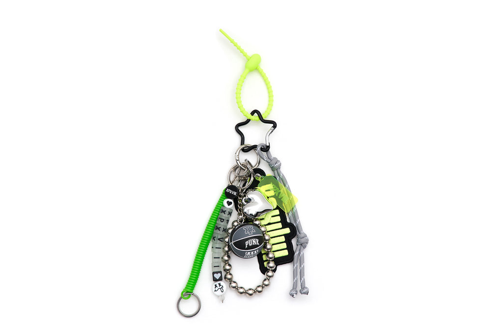 XPX HEVAY DECO KEY CHAIN IN FLUO YELLOW