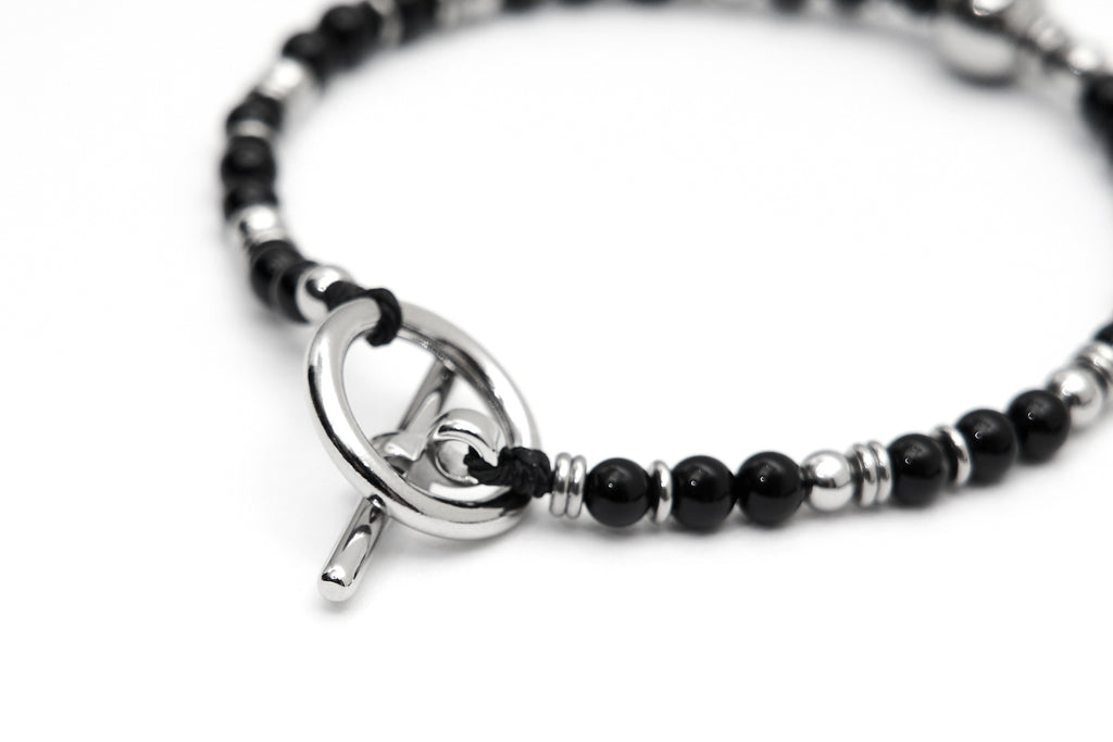 XPX BLACK & SILVER BRACELET SET