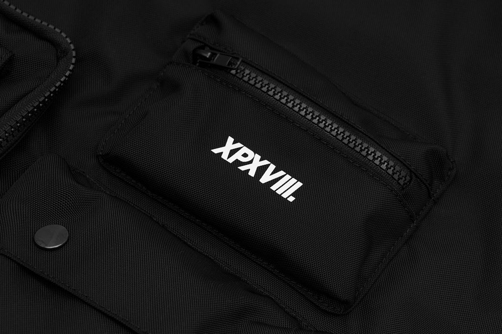 XPXVIII. MULTI POCKETS TOTE IN BLACK