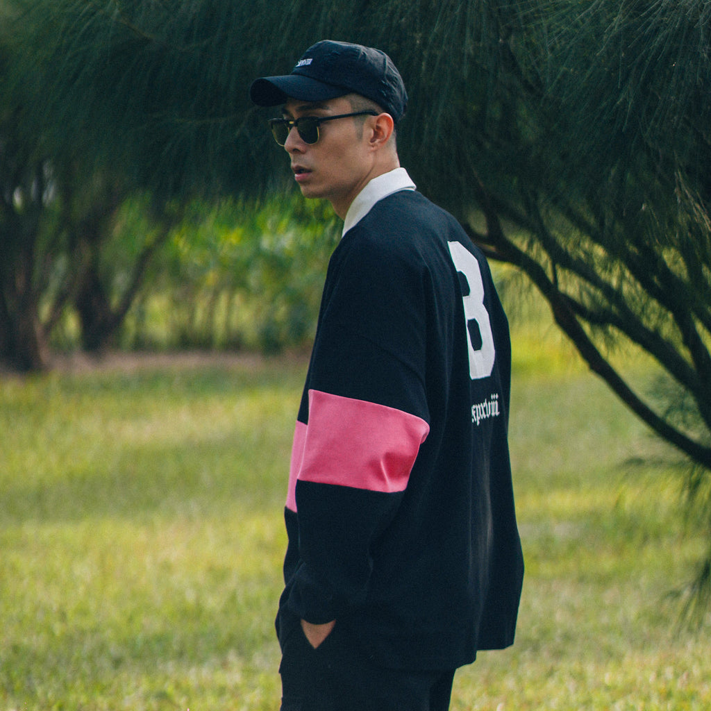 XPX BROAD STRIPE OVERSIZED POLO SHIRT