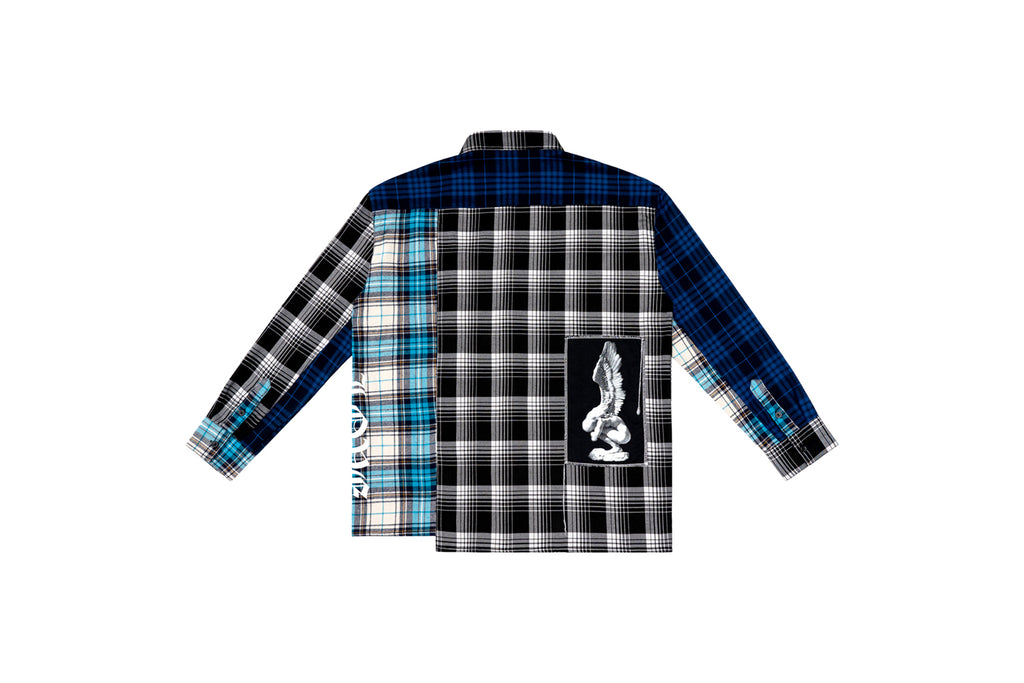 XPX “DOUBLE CHECKS” OVERSHIRT WITH PRINTS
