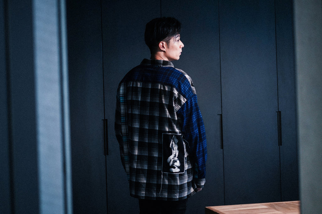 XPX “DOUBLE CHECKS” OVERSHIRT WITH PRINTS
