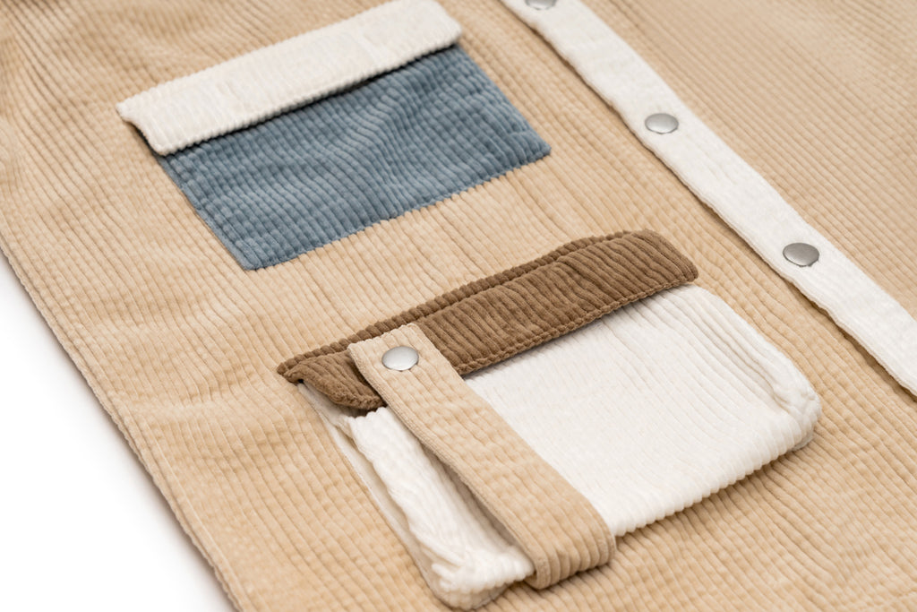 XPX 'MULTI POCKETS' PATCHED CORDUROY SHIRT