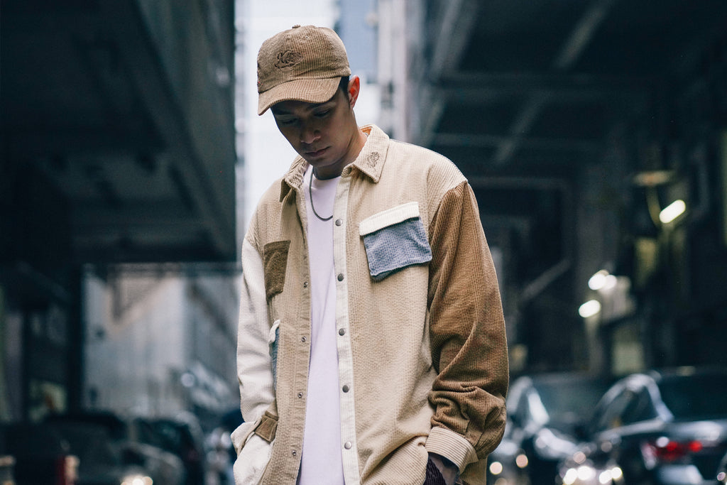 XPX 'MULTI POCKETS' PATCHED CORDUROY SHIRT