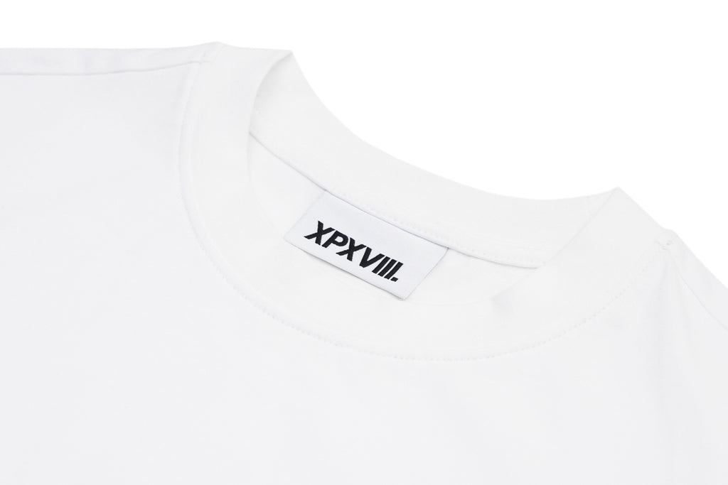 XPX GRAFFITI T-SHIRT DRESS IN WHITE