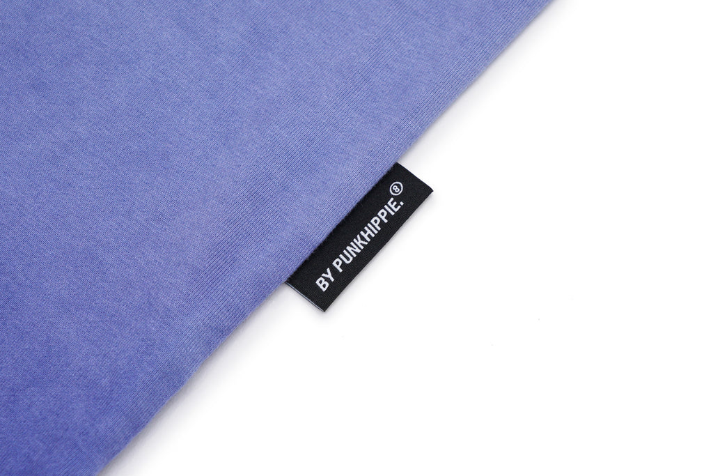 XPX BY PUNKHIPPIE TRIPLE COLOR LOGO CREW NECK TEE IN PURPLE