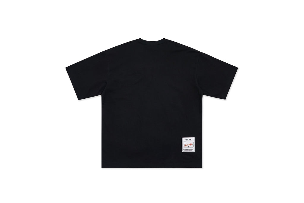 XPX PUNKHIPPIE SILHOUETTE BLACK CREW NECK TEE