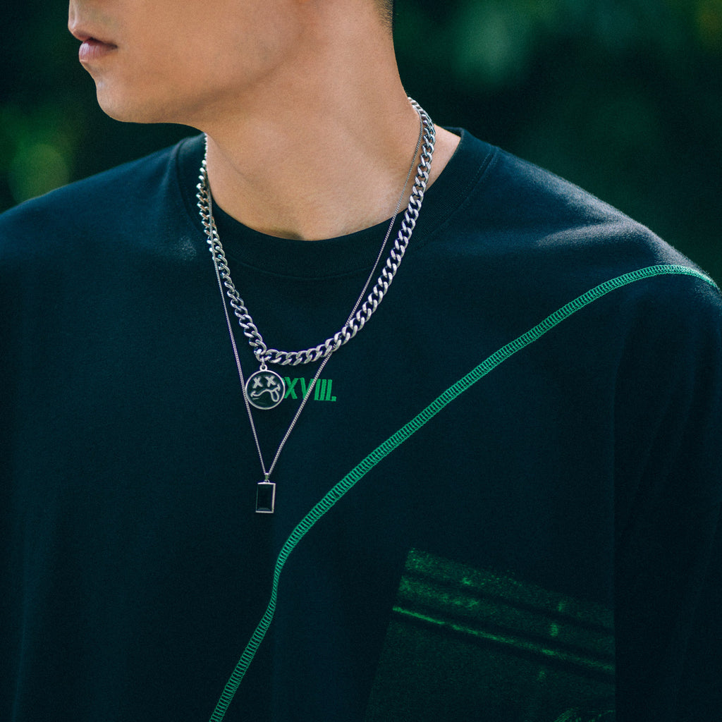 XPX PUNKHIPPIE SILHOUETTE BLACK CREW NECK TEE