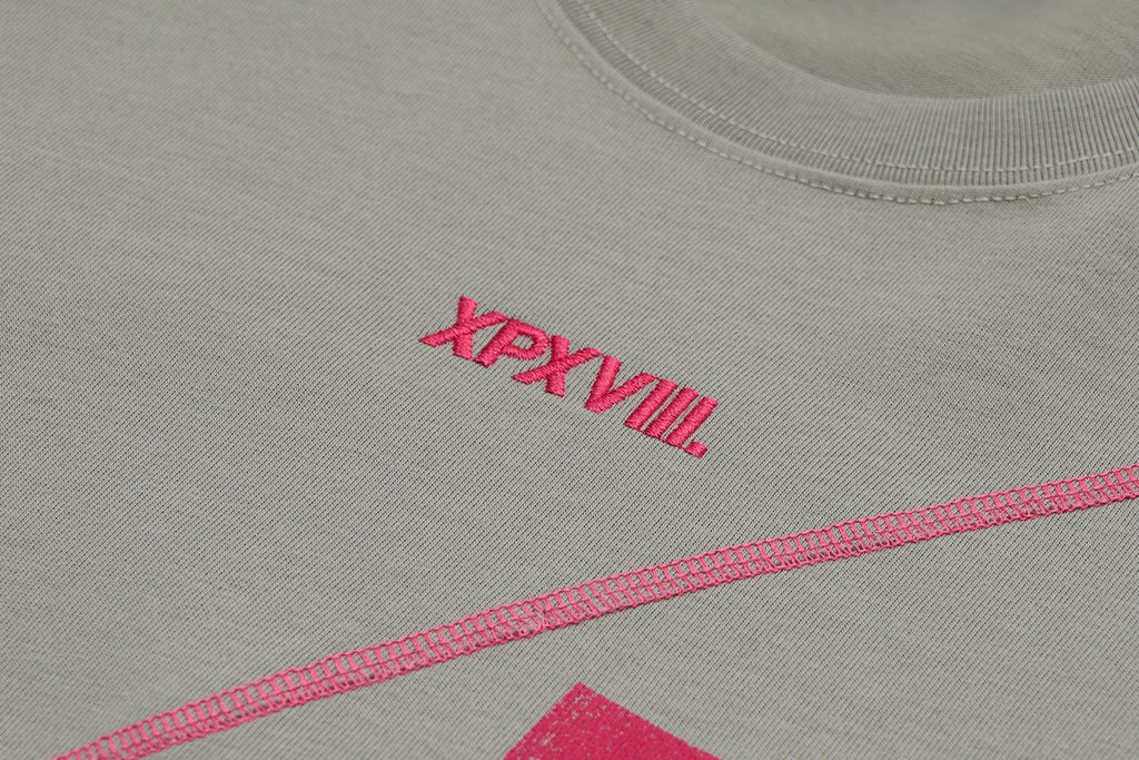 XPX PUNKHIPPIE SILHOUETTE GREY CREW NECK TEE