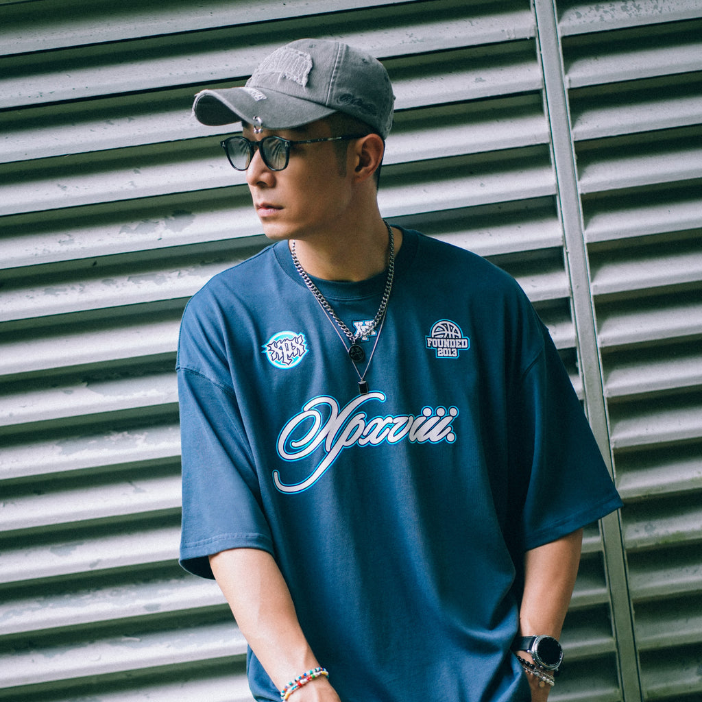 XPX XPXVIII & TRIO LOGOS NAVY CREW NECK TEE