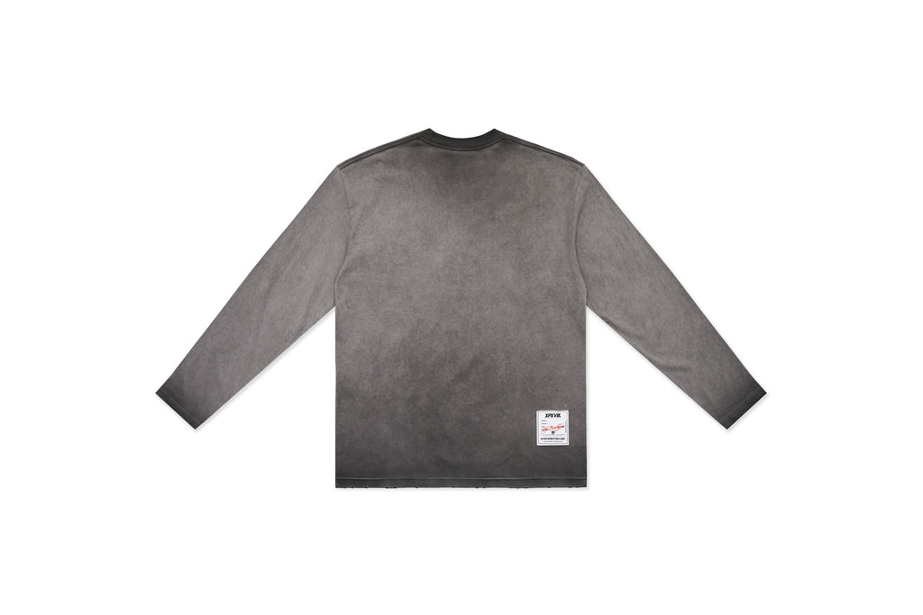 XPX CHERRY PRINT GREY LONG SLEEVE TEE
