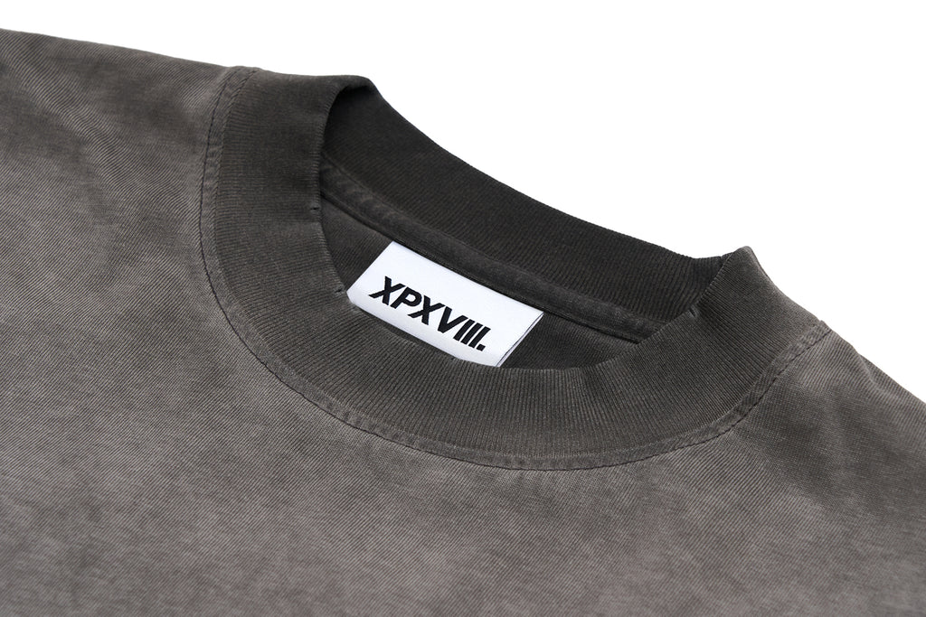 XPX CHERRY PRINT GREY LONG SLEEVE TEE