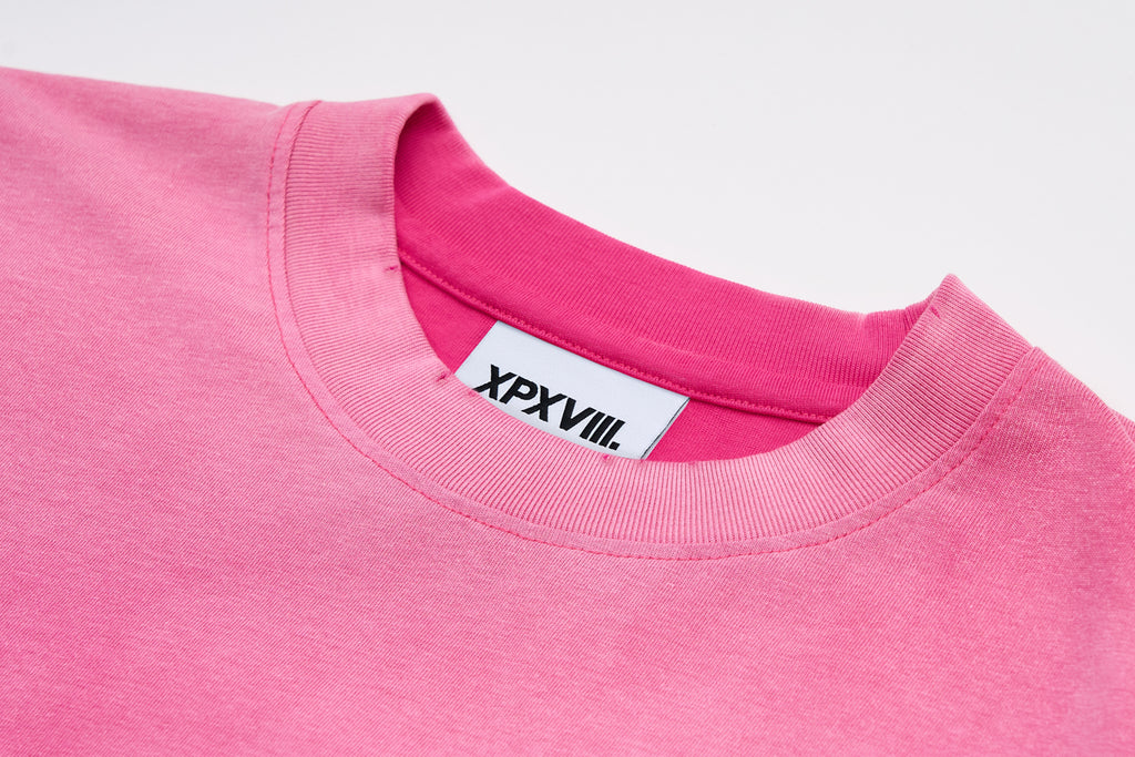 XPX CHERRY PRINT PINK LONG SLEEVE TEE