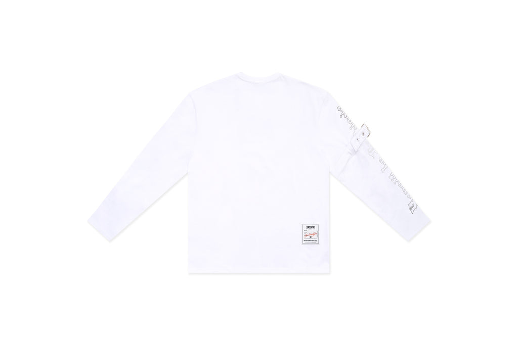 XPX BELT AT SLEEVE WHITE LONG SLEEVE TEE