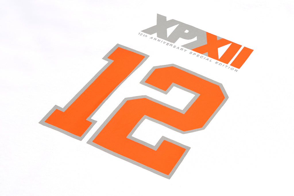 XPX 12TH ANNIVERSARY WHITE LONG SLEEVE CREW NECK TEE