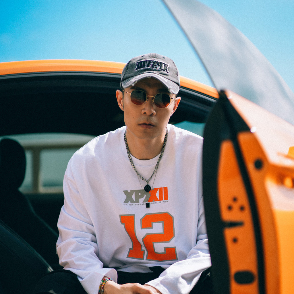 XPX 12TH ANNIVERSARY WHITE LONG SLEEVE CREW NECK TEE