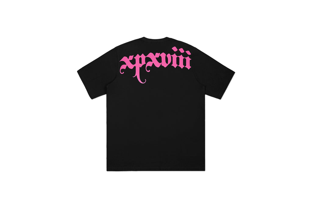 XPX BOLD BACK PRINT LOGO BLACK CREW NECK TEE