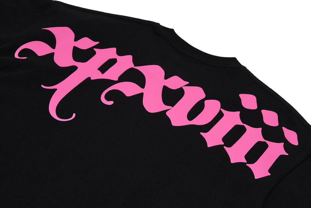 XPX BOLD BACK PRINT LOGO BLACK CREW NECK TEE