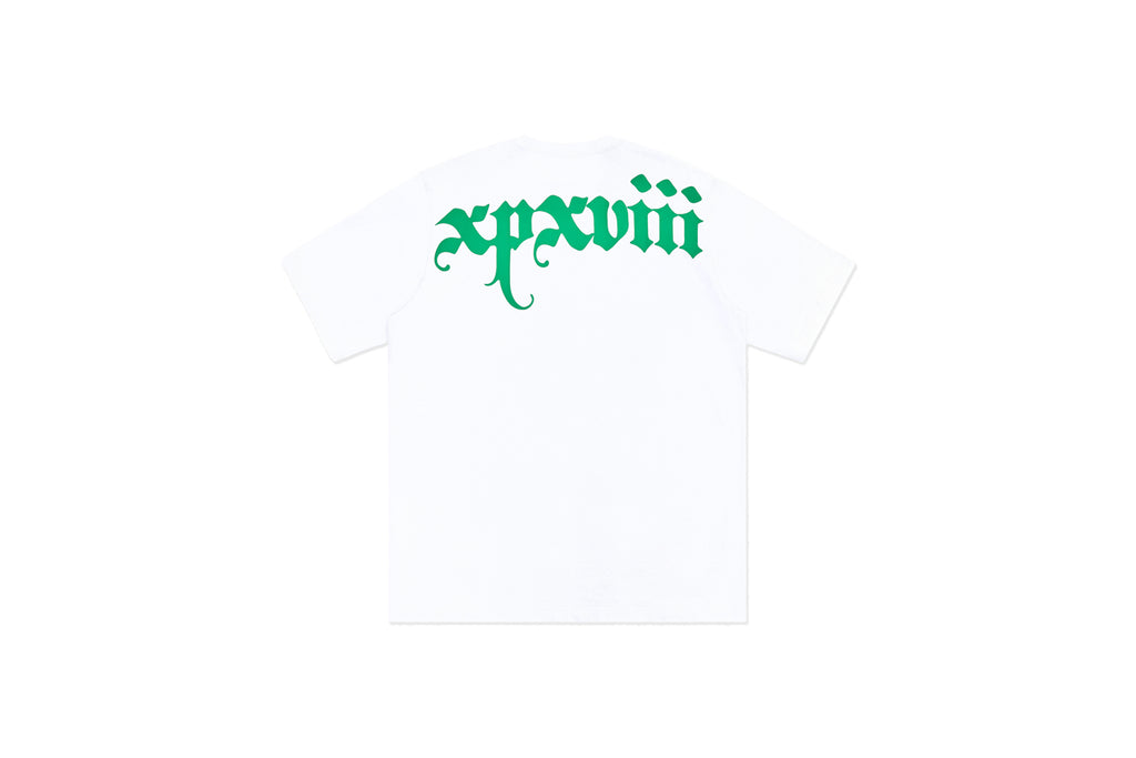 XPX BOLD BACK PRINT LOGO WHITE CREW NECK TEE
