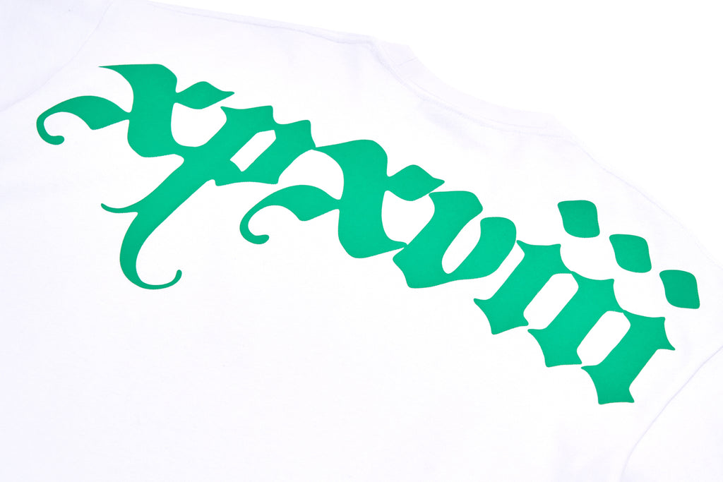 XPX BOLD BACK PRINT LOGO WHITE CREW NECK TEE
