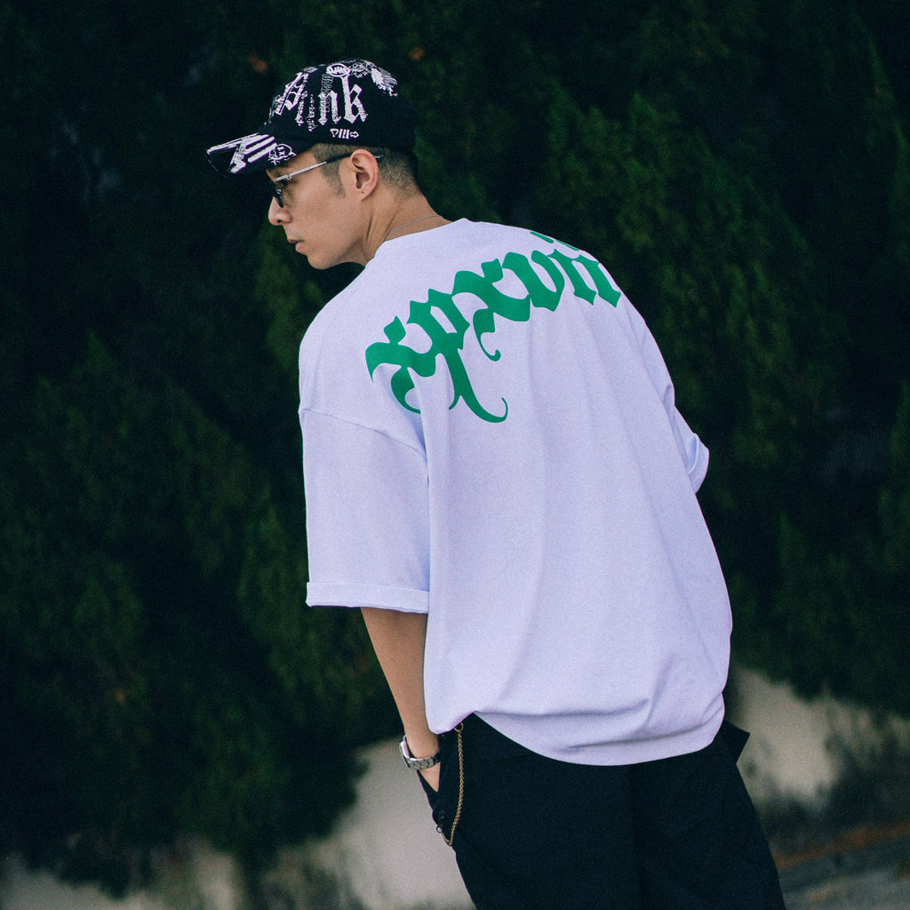 XPX BOLD BACK PRINT LOGO WHITE CREW NECK TEE