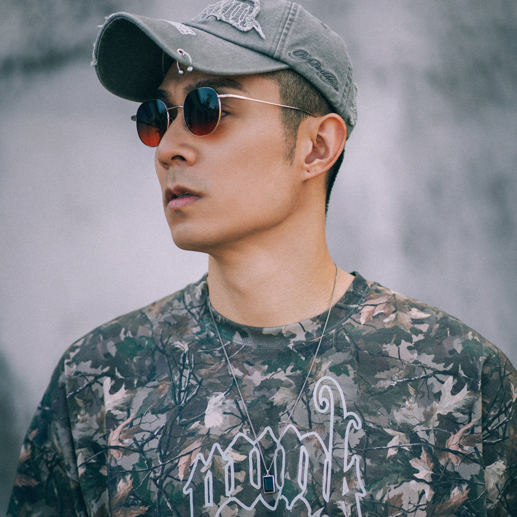 XPX LEAVES CAMOUFLAGE CREW NECK TEE