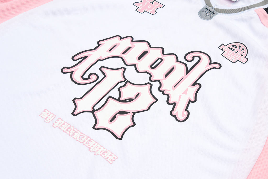 XPX PUNK & 12 FOOTBALL JERSEY WHITE & PINK