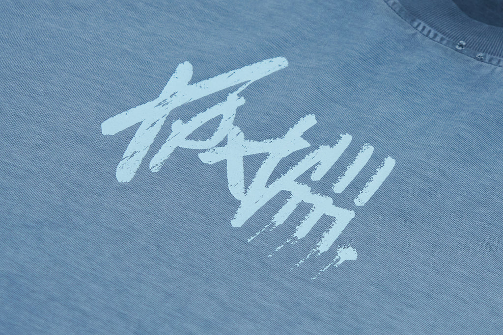 XPX CHERRY BACK PRINT NAVY CREW NECK TEE