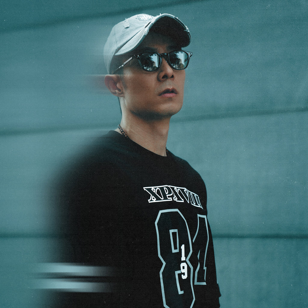 XPX 1984 FOOTBALL STYLE TEE BLACK & WHITE
