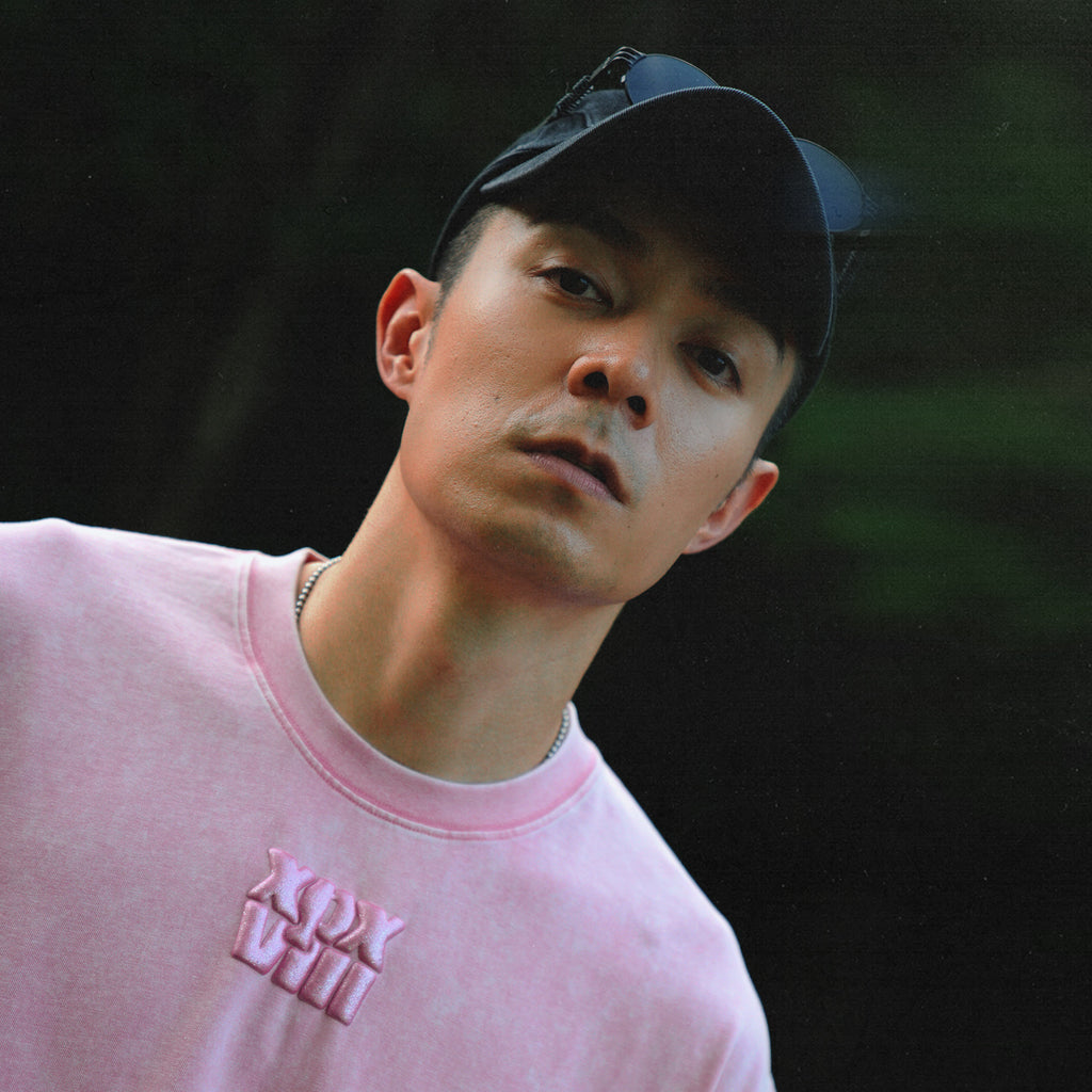 XPX EMBOSSED XPXVIII LOGO PINK CREW NECK TEE