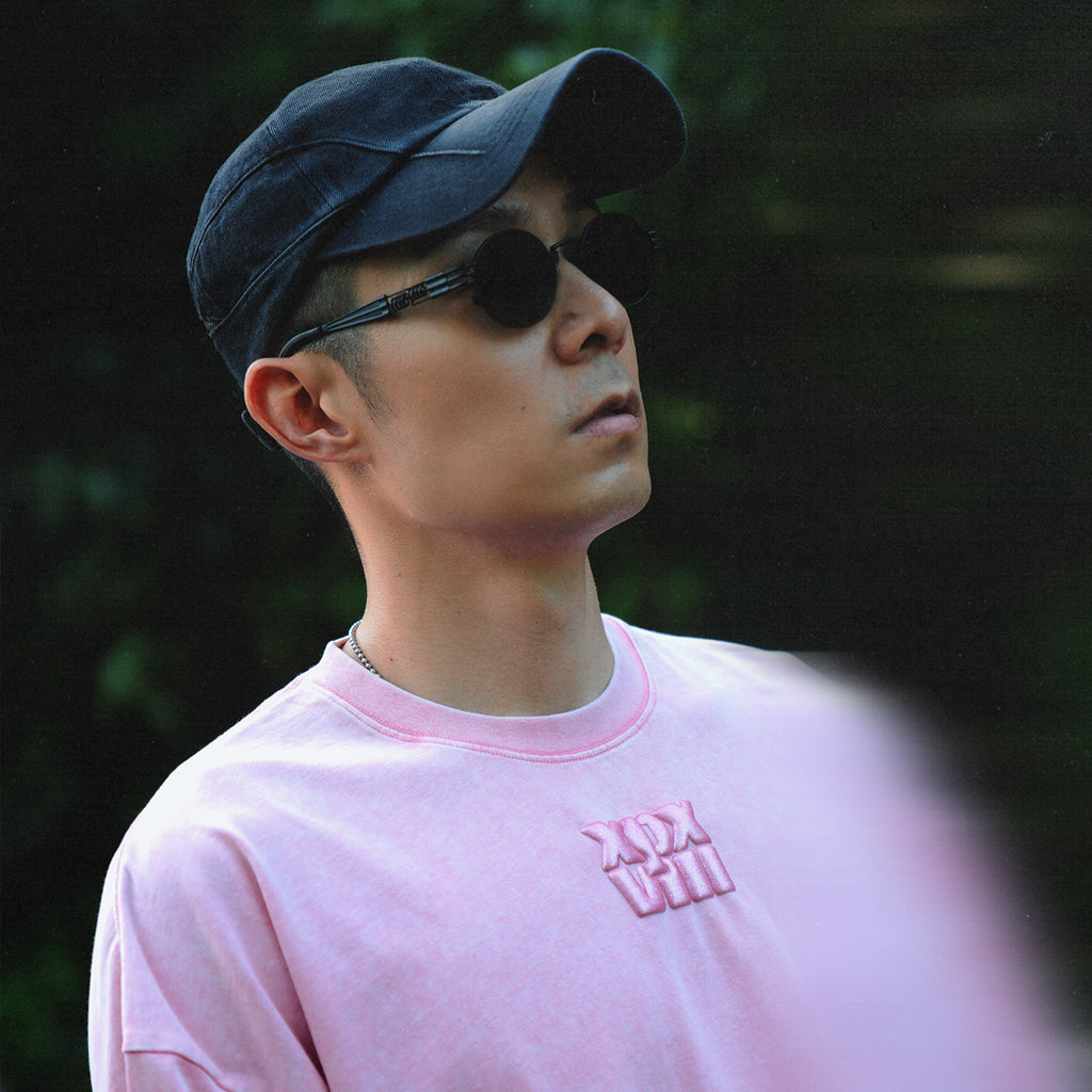 XPX EMBOSSED XPXVIII LOGO PINK CREW NECK TEE