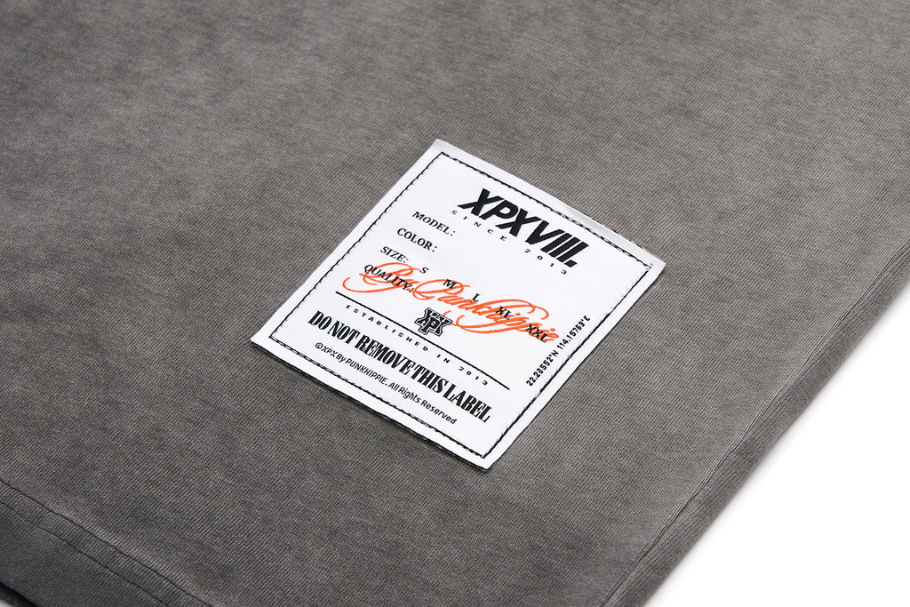 XPX CHERRY PRINT GREY LONG SLEEVE TEE